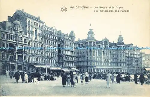 R609018 Ostende Die Hotels und die Parade F Walschaerts