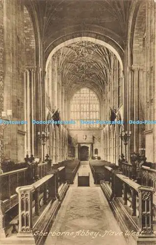 R604390 Sherborne Abbey Nave West F Frith No 80330