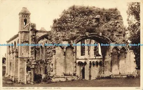 R606539 Glastonbury Abbey Ruins St Josephs Chapel 54882 Photochrom