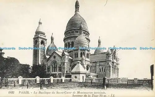 R609104 Paris La Basilique du Sacre Coeur de Montmartre Terminee Hauteur de la T