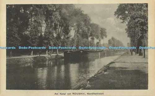 R609126 Nordfrankreich Am Kanal von Roubaix