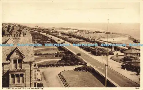 R606575 St Annes on Sea South Promenade 78421 Photochrom 1939