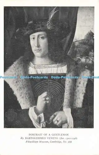 R611249 Cambridge Fitzwilliam Museum Portrait of a Gentleman No 133 Bartolommeo