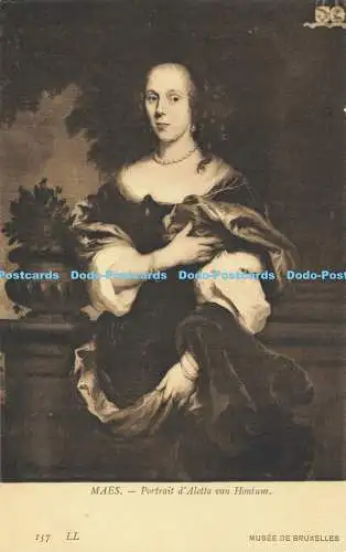 R611251 Musee de Bruxelles Maes Portrait d Aletta van Hontum LL 157