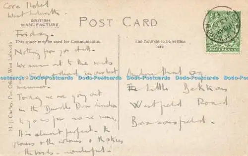 R606587 St Oswalds Bay West Lulworth H J Chaffey 1917