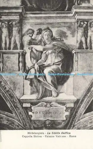 R611256 Roma Capella Sistina Palazzo Vaticano La Sibilla Delfica Michelangiolo S