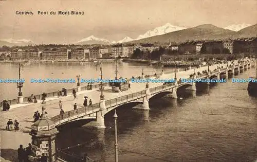 R609148 Geneve Pont du Mont Blanc Phototypie Co