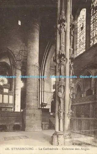 R611304 Strasbourg La Cathedrale Colonnes des Anges B F Catala Freres