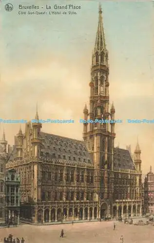 R604502 Bruxelles La Grand Place Cote Sud Quest L Hotel de Ville Nels Serie No 5