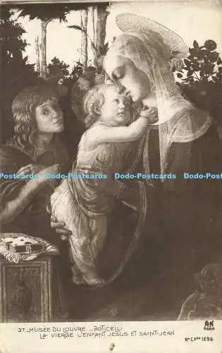 R611318 Musee du Louvre La Vierge L Enfant Jesus et Saint Jean A Noyer Boticelli