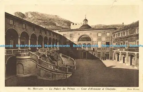 R609211 Monaco Le Palais du Prince Cour d Honneur et Chapelle Foto Munier