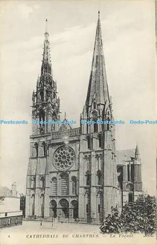 R611330 Cathedrale de Chartres La Facade Neurdein et Cie ND Phot