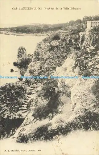 R611340 Cap d Antibes Rochers de la Villa Eilenroc P L Maillan