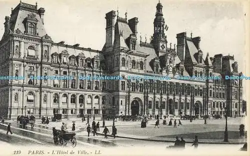 R609226 Paris L Hotel de Ville LL 119 Levy et Neurdein Reunis