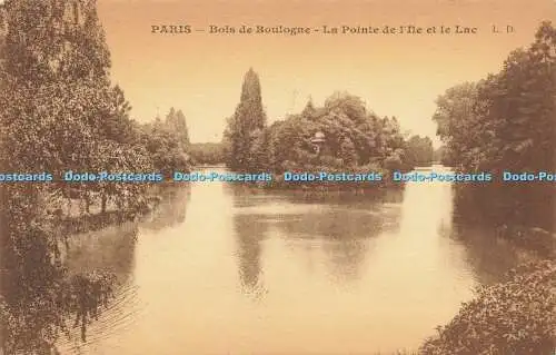 R606680 Paris Bois de Boulogne La Pointe de lIle et le Lac L D