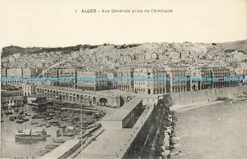 R609233 Alger Vue Generale Prise de l Amiraute A F