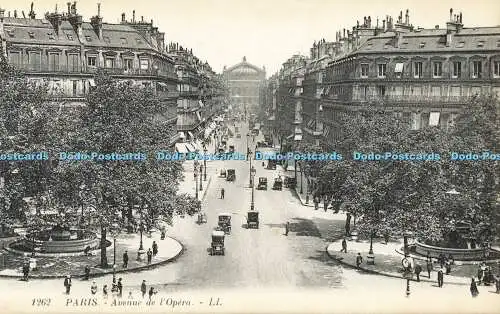 R609245 Paris Avenue de l Opera LL 1262 Levy et Neurdein Reunis