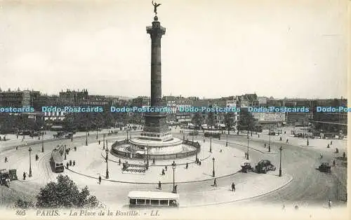 R609246 Paris La Place de la Bastille LL 805 Levy et Neurdein Reunis