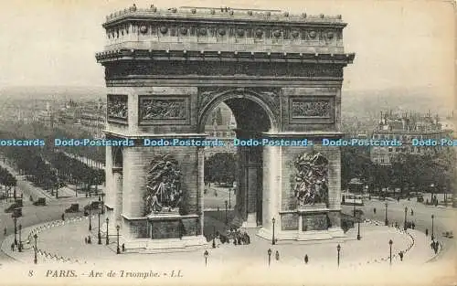 R609249 Paris Arc de Triomphe LL 8 Levy et Neurdein Reunis