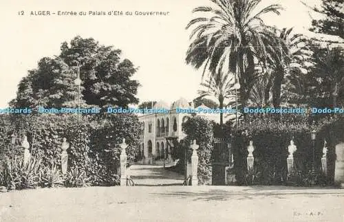 R609265 Alger Entree du Palais d Ete du Gouverneur A F