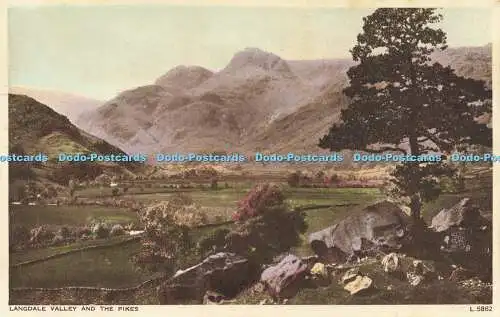 R606721 Langdale Valley and Pikes L 5862 Photochrom