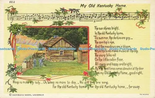 R609281 My Old Kentucky Home C T General Kentucky Scenes C T Art Colortone Caufi