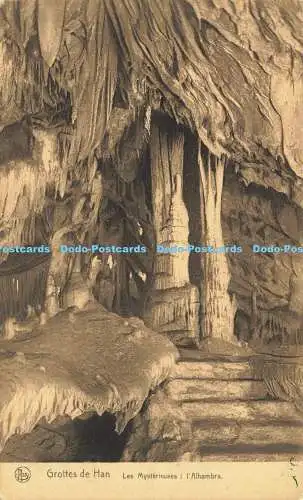 R611398 Grottes de Han les Mysterieuses L Alhambra Nels S A des Grottes de Han s