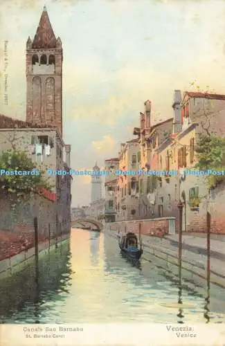 R604622 Venedig St Barnaba Kanal Stengel Misch Touro Grafiken Serie Nr 378