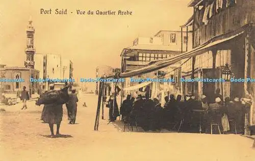 R606757 Port Said Vue du Quartier Arabe Serie 208 Cairo Postcard Trust