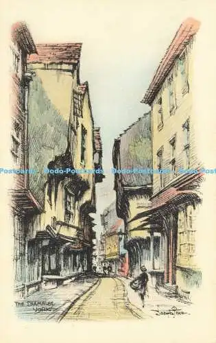 R611425 York The Shambles E T W Dennis Dennis Etchette Serie Joseph Pike