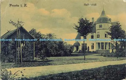 R609320 Preetz i H Heilanstalt Postkarte 1913