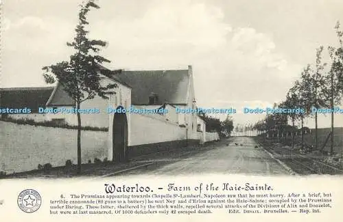 R606778 Waterloo Farm old Haie Sainte La Belgique Historique Desaix