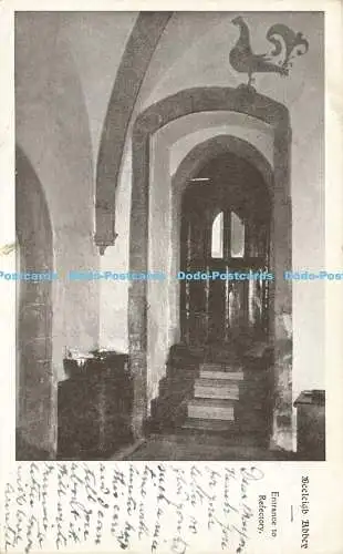 R604660 Beeleigh Abbey Eingang zum Refektorium 1920