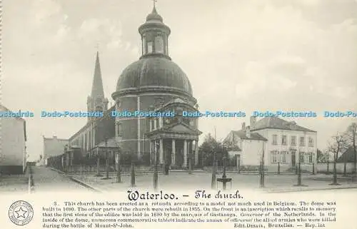 R606781 Waterloo Kirche La Belgique Historique Desaix