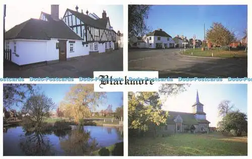 R606784 Blackmore Bull Village Centre Pond and Green St Laurence Church Focus Gr