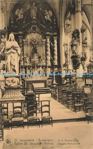 R611452 Anvers Eglise St Jacques Chapelle Notre Dame Nels