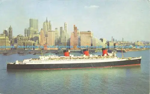 R609342 Cunard R M S Queen Mary Postkarte