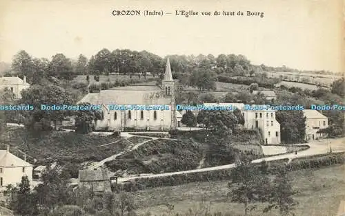 R611458 Crozon Indre L Eglise vue du haut du Bourg A F