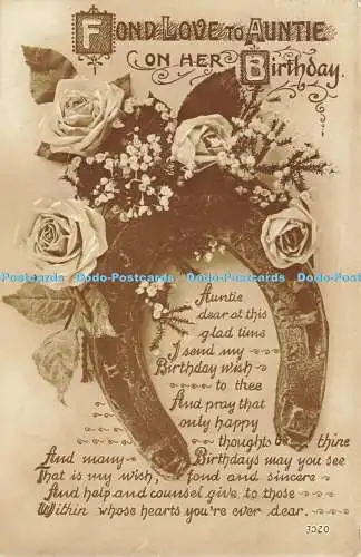 R604671 Liebe an Tante zum Geburtstag Philco Verlag 1917