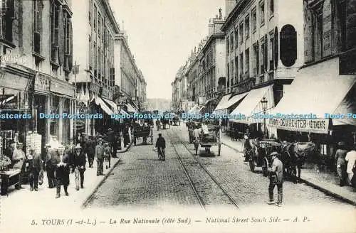 R606792 5 Tours I et L La Rue Nationale Cote Sud National Street South Side A Pa