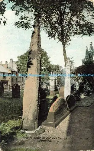 R604688 Penrith St Andrews Church Giants Grave Valentines Series 1912