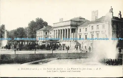 R606815 7 Tours I et L Law Courts Square and Fountains A Papeghin