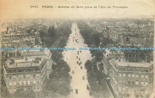 R611530 Paris Avenue du Bois Prise de l Arc de Triomphe E Le Deley 1918