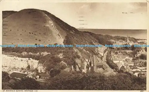 R606878 St Boniface Downs Ventnor I W 4257 Nigh Photogravure 1952