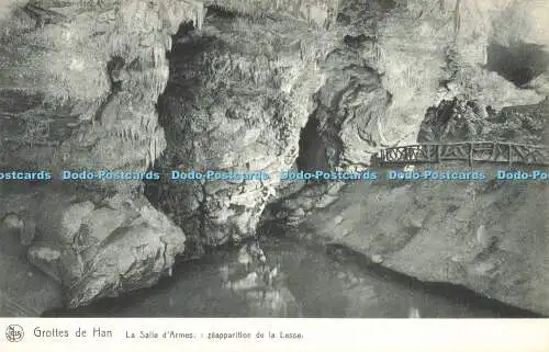 R609461 Grottes de Han La Salle d Armes Reapparition de la Lesse Nels