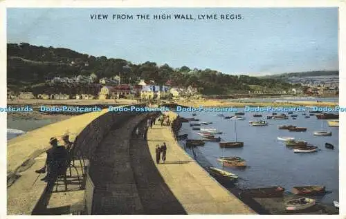 R609489 Lyme Regis Blick von der hohen Wand E T W Dennis 1953