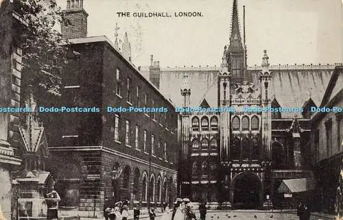 R606929 Guildhall London Auto Photo Series 1908