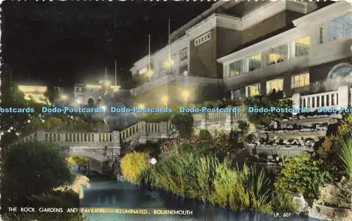 R611610 Bournemouth The Rock Gardens and Pavilion Illuminated Lansdowne Publishi