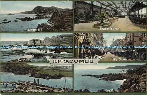 R609546 Ilfracombe Bull Point High Street Pavillon Innenraum Laterne Hill Jackson