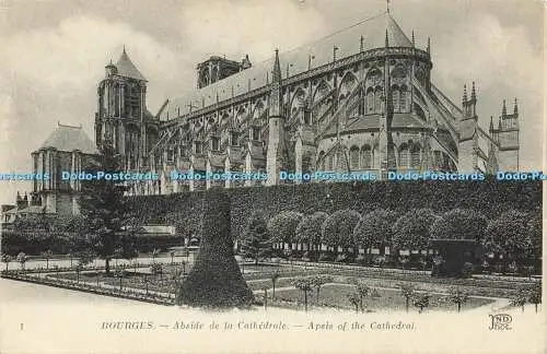 R609553 Bourges Apsis der Kathedrale Neurdein et Cie ND Foto